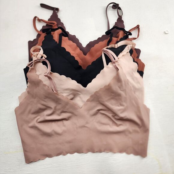 5 Pack Wireless Bras Bralettes Seamless Adjustable Strap Size Large - Picture 1 of 3